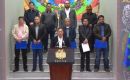 In a press conference at the Casa Grande del Pueblo, Arce and five cabinet members presented the measures