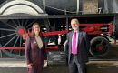 UK's Trade Envoy for Southern Cone, Fabian Hamilton, visits the Asuncion Train Station with Danielle Dunne, British Ambassador to Paraguay