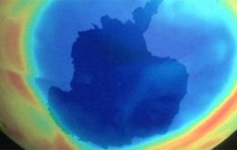 NASA image of the ozone hole over Antarctica (NASA) 