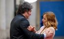 The Argentine leader arrived earlier Friday in the Italian capital 