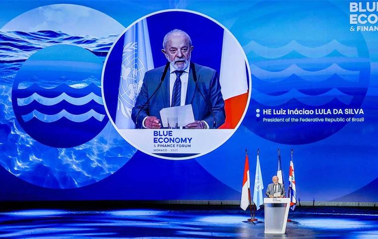 If it were a country, the ocean would rank fifth among the world's largest economies, Lula noted