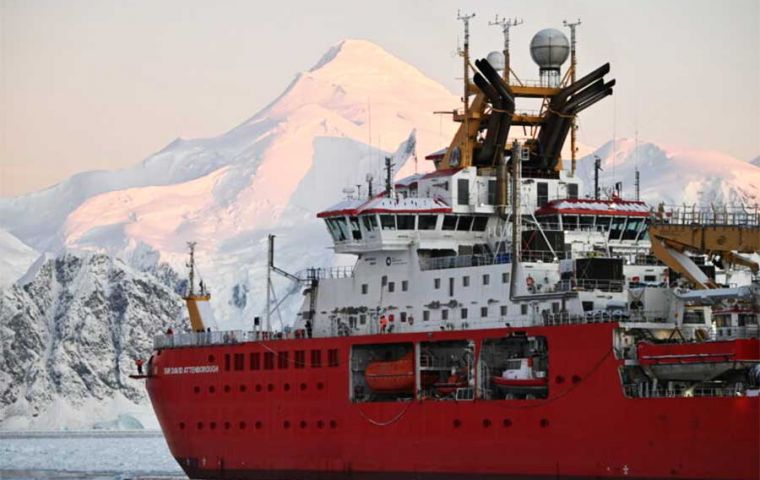 RRS Sir David Attenborough. Photo: David Ganiford