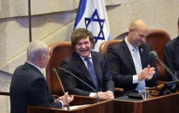 Milei was to depart for Buenos Aires Saturday after a series of engagements in Madrid, having left Israel only hours before its airspace was closed