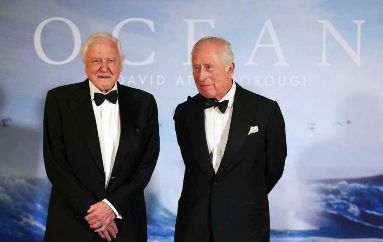 Sir David Attenborough and King Charles at the United Nations Ocean Conference (UNOC-3) in the French city of Nice