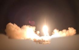 At least three missiles hit their target, Iranian authorities claimed