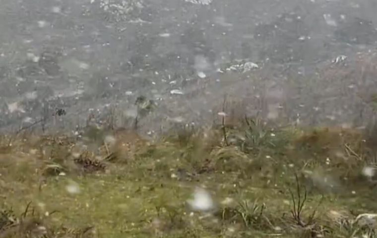 Other snowfalls were reported in the Argentine province of Buenos Aires, but none in densely populated areas