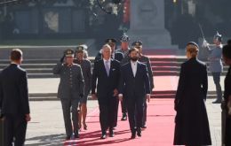 King Philippe held talks with Boric and other officials