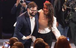 Boric started dating Carrasco after splitting with former First Lady Irina Karamanos