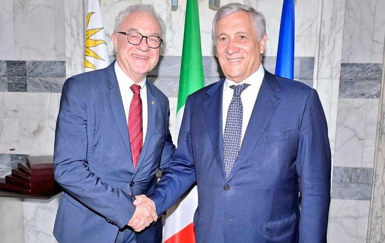 During his meeting with Lubetkin in Rome, Tajani underlined “the priority nature of Latin America for Italian foreign policy” 
