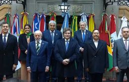 The gathering took place at the Palacio San Martín (Foreign Ministry) in Buenos Aires 