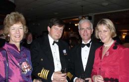 Sarah Jones CBE, Captain Woodcock RN, Mr. Howard Pullen and Miss Sukey Cameron