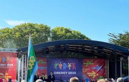The official opening of the Islands Games at Orkney, last Saturday