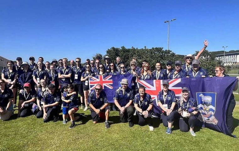 The official opening of the Islands Games at Orkney, last Saturday
