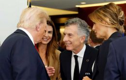 Macri posted on social media a picture of his gathering with the Republican leader