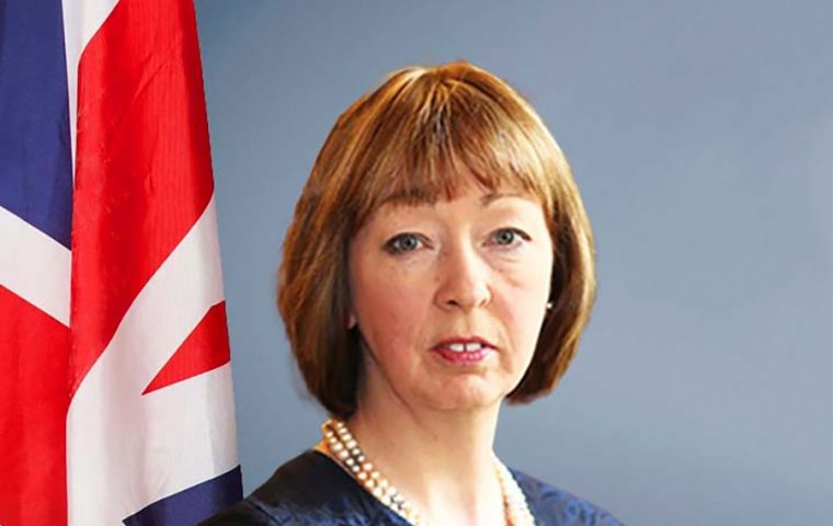 Appointed in 2020, Alison Blake was the first female Governor of the Falkland Islands