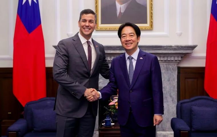 Peña made the announcement at an event in Asunción with Taiwan's Foreign Minister