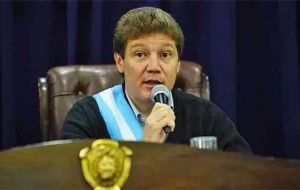Tierra del Fuego governor Gustavo Melella