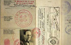 Eichmann's passport was issued by the Italian Red Cross