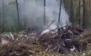 The aircraft caught fire during descent