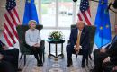 “I think we both wanted to reach an agreement,” Trump said after meeting with von der Leyen