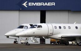 Embraer's shares went up after the confirmation