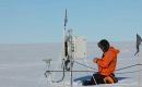 Oliver Marsh downloading GPS data.