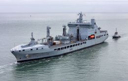 RFA Tidespring is currently deployed in the Indo-Pacific as part of the Carrier Strike Group 25’s eight-month mission.
