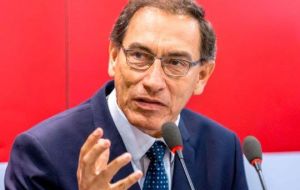 Vizcarra is under investigation for allegedly receiving bribes as governor of Moquegua between 2011 and 2014
