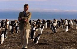 King Charles, back in 1999, when as Prince of Wales spent time in the Falklands and visited a rookery 