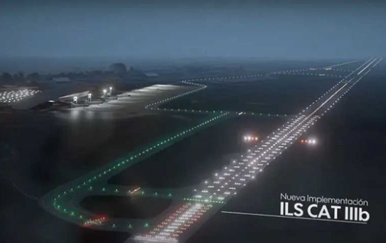 After the update, landing will be allowed with a visibility of only 100 meters, against today's 800