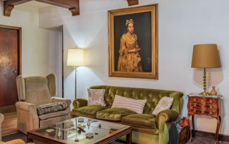 The painting is believed to still be in the Mar del Plata house, but the ad photos have been removed from the realtor's website