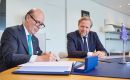 The treaty was signed in Strasbourg by Montevideo's Ambassador to Paris, Enrique Emilio Loedel Soca