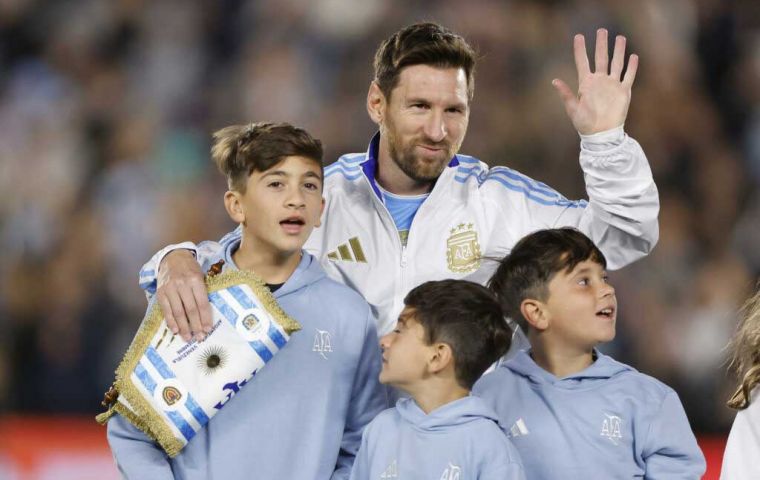 It most likely was Lionel Messi's last national team home game