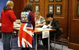 Falkland Islanders love to exercise their right to vote and strongly support the democratic system  (Pic EFE)