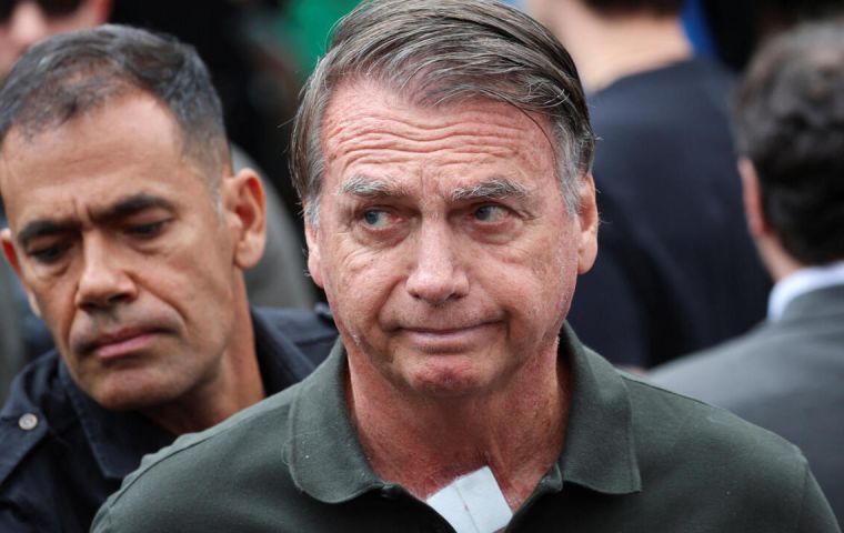 Bolsonaro spent the night at a Brasilia hospital