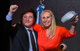 President Javier Milei and his influential sister Karina 