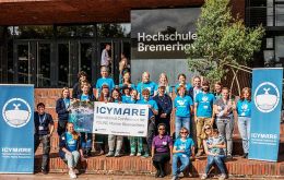 The group of participants at ICYMARE, ‘International Conference for Young Marine Researchers’ in Bremerhaven, Germany. Most attendees were fellow PhD students.