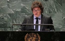 President Javier Milei before the General Assembly complains UN has not made advances in helping Argentina with its claims over the South Atlantic Islands