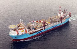 The first phase of the Sea Lion project is targeting 170 million barrels of oil via the redeploying floating production, storage and offloading vessel Aoka Mizu.