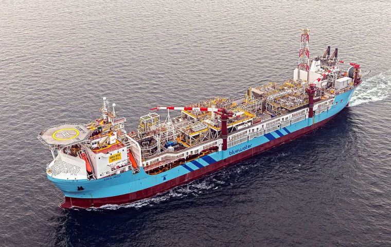 The first phase of the Sea Lion project is targeting 170 million barrels of oil via the redeploying floating production, storage and offloading vessel Aoka Mizu.