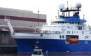 The Falkor (Too), belonging to the Schmidt Ocean Institute, was scheduled to begin the “Echoes of Two Cannons” mission on Sept. 30, but permission to begin the campaign did not arrive in time. 