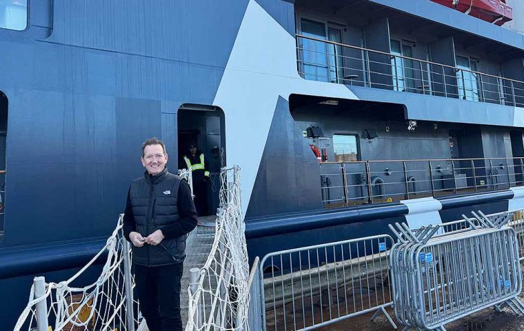 Mr. Colin Martin-Reynolds before boarding the MV Silver Explorer