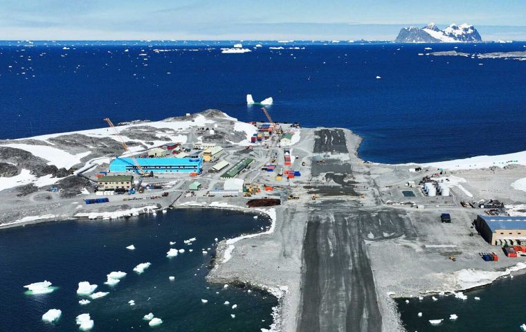 UK’s Rothera Research Station on the Antarctic Peninsula, a vast journey broken down across 11 stops over North and South American continents, including Falklands