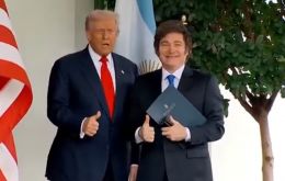 Milei and Trump had lunch with their teams, but no one-on-one talk