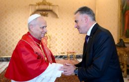 It was Orsi's first trip to the Vatican since becoming President on March 1