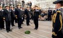 Royal Navy musicians play to mark Trafalgar Day on HMS Victory in Portsmouth. Photo: BFBS