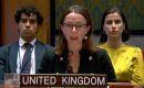 Jennifer MacNaughtan, UK Minister Counsellor, addressing the Security Council meeting on Kosovo.