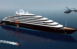 The “six-star” ship, known for her luxury suites 