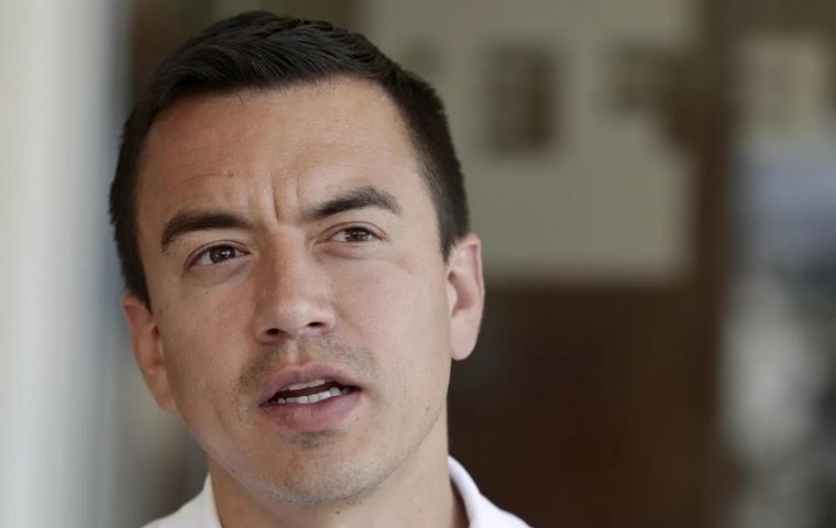 Noboa's safety has been questioned ahead of a Nov. 16 referendum to change the Constitution