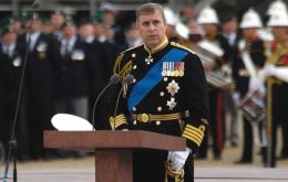 Prince Andrew served as a helicopter pilot during the war (Crown Copyright/MOD 2007)